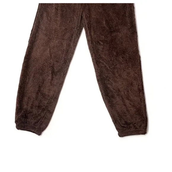 Crave Fame Juniors' High-Rise Double-Sided Woobie Joggers - Size S, New - Picture 4 of 8